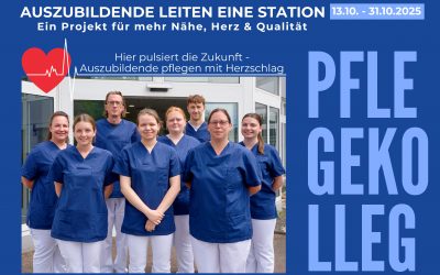 AUSZUBILDENDE LEITEN EINE STATION – Projekt der Auszubildenden des Pflegekollegs ist gestartet!