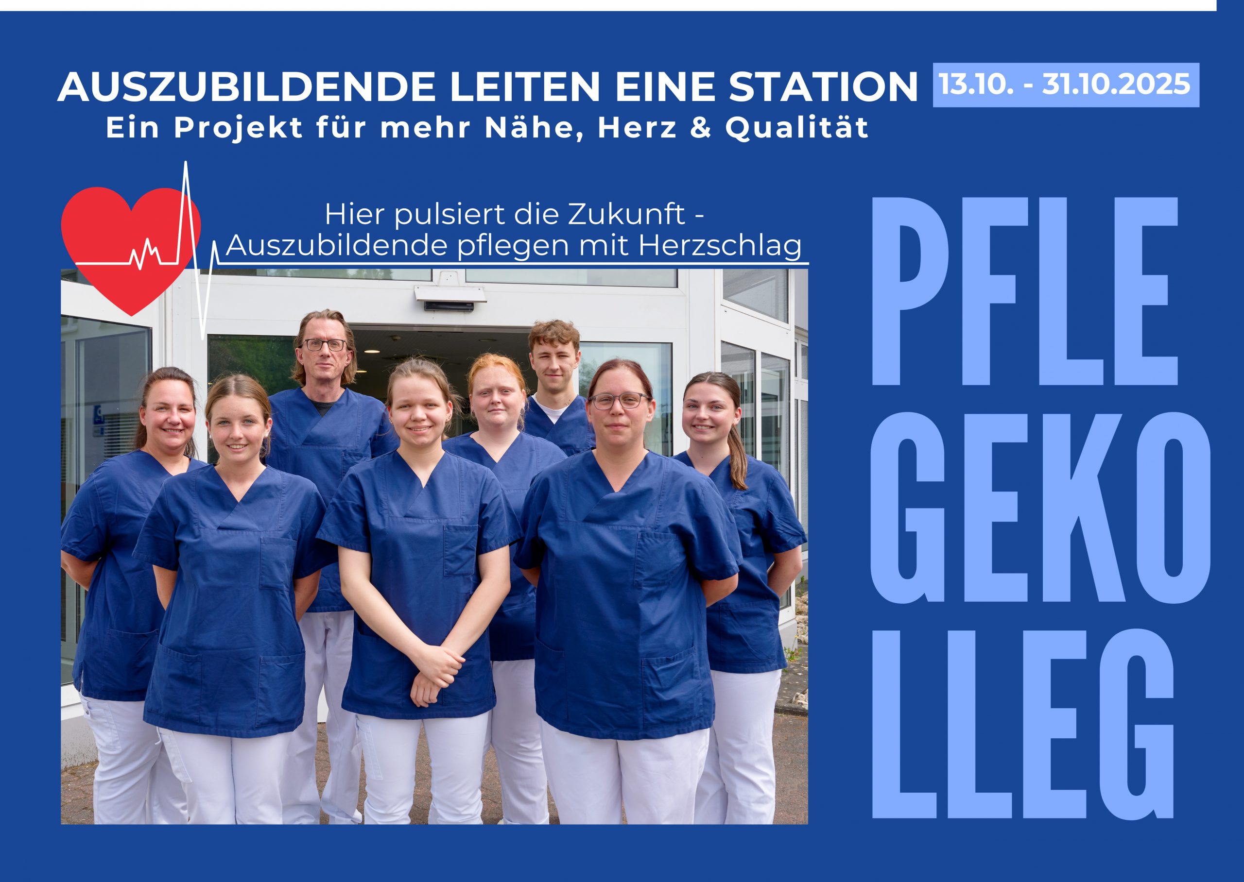 AUSZUBILDENDE LEITEN EINE STATION – Projekt der Auszubildenden des Pflegekollegs ist gestartet!